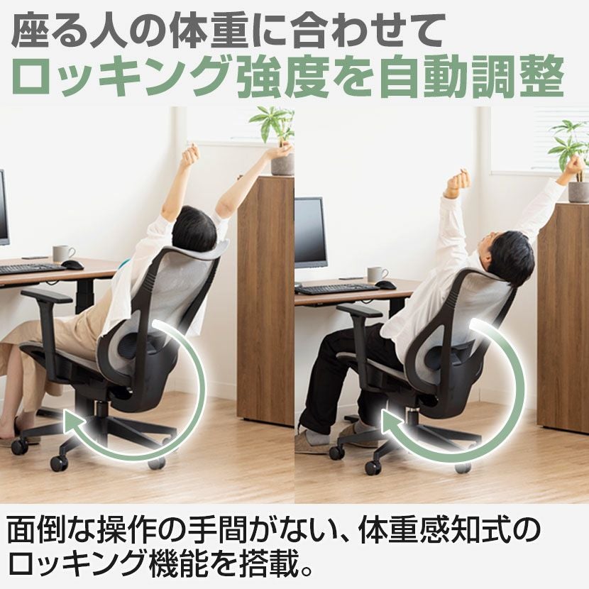 オフィスチェア GR-002 メッシュチェア 背ロッキング チェア
