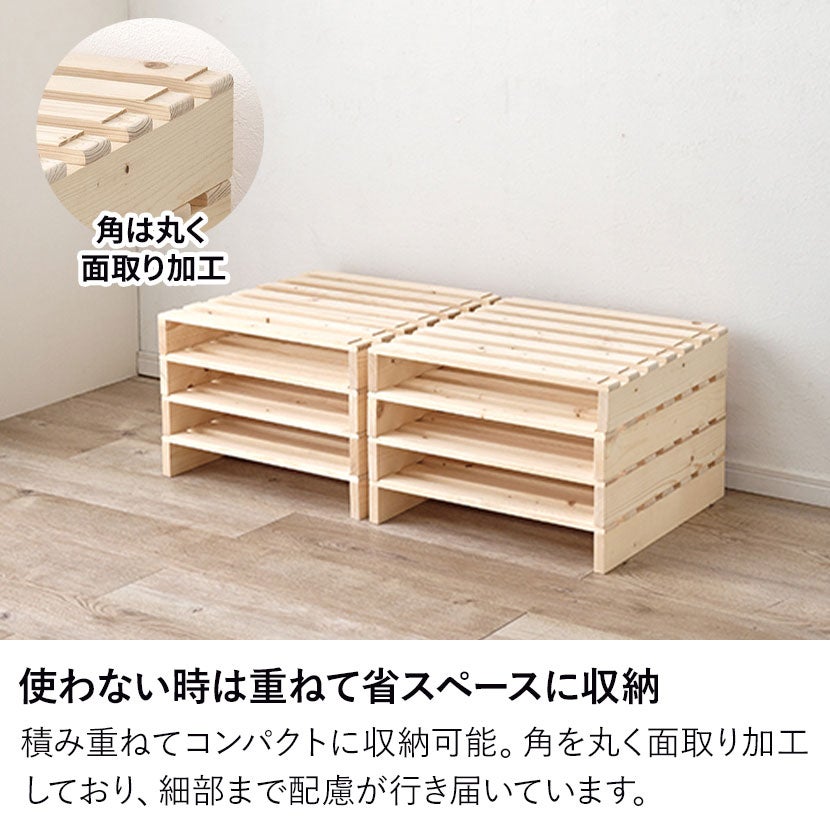 オプション〕幅50cm シングル ダブル パレットベッド専用 追加床板 2枚