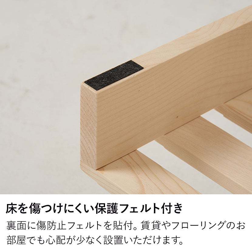 オプション〕幅50cm シングル ダブル パレットベッド専用 追加床板 2枚