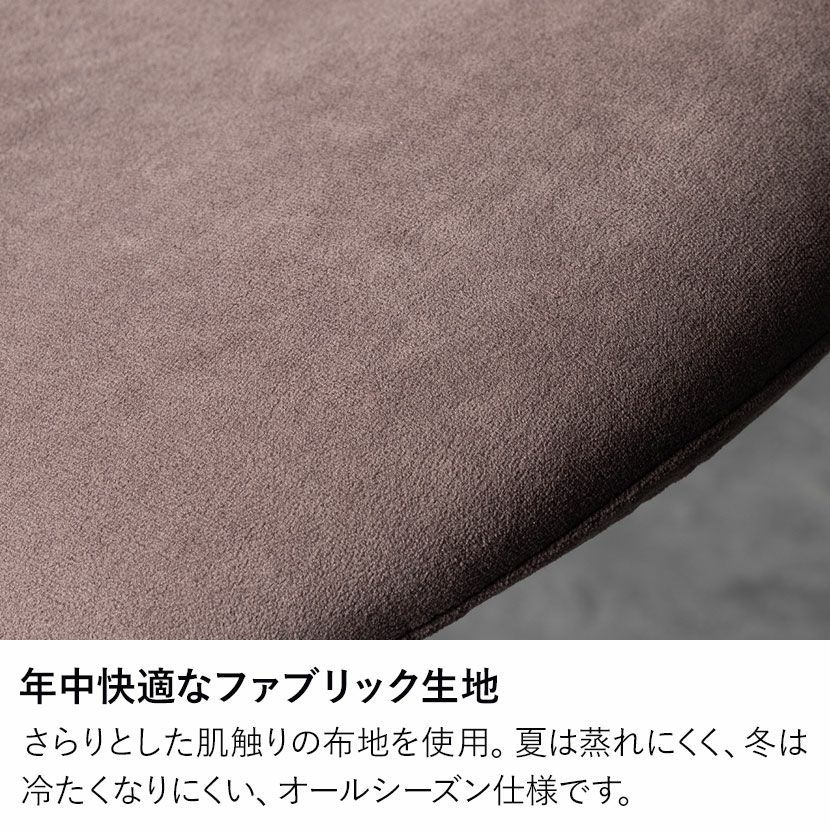 2脚セット】ダイニングチェア ファブリック STONEA 布張り スチール脚