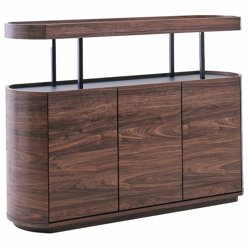 設置無料】幅130cm サイドボード 木目調 リビングボード 収納 ラック