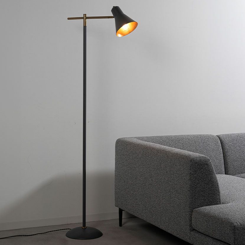 LED電球付き】フロアスタンド フロアライト クロームメッキ スチール