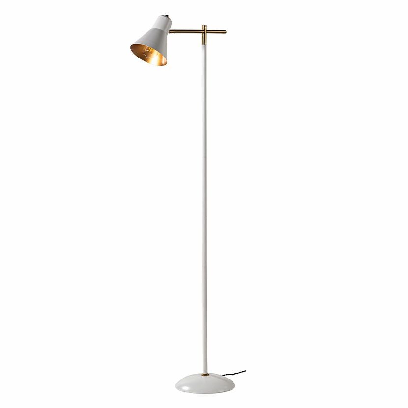 LED電球付き】フロアスタンド フロアライト クロームメッキ スチール