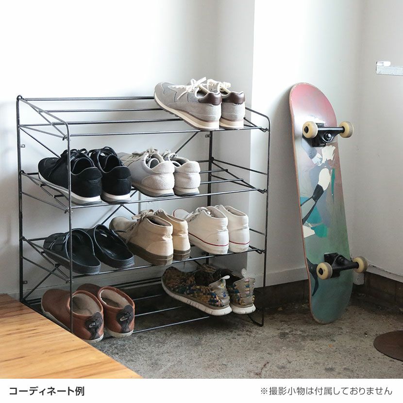 幅65cm シューズラック デック WIDE etc. 12人用 玄関 収納 斜め置き