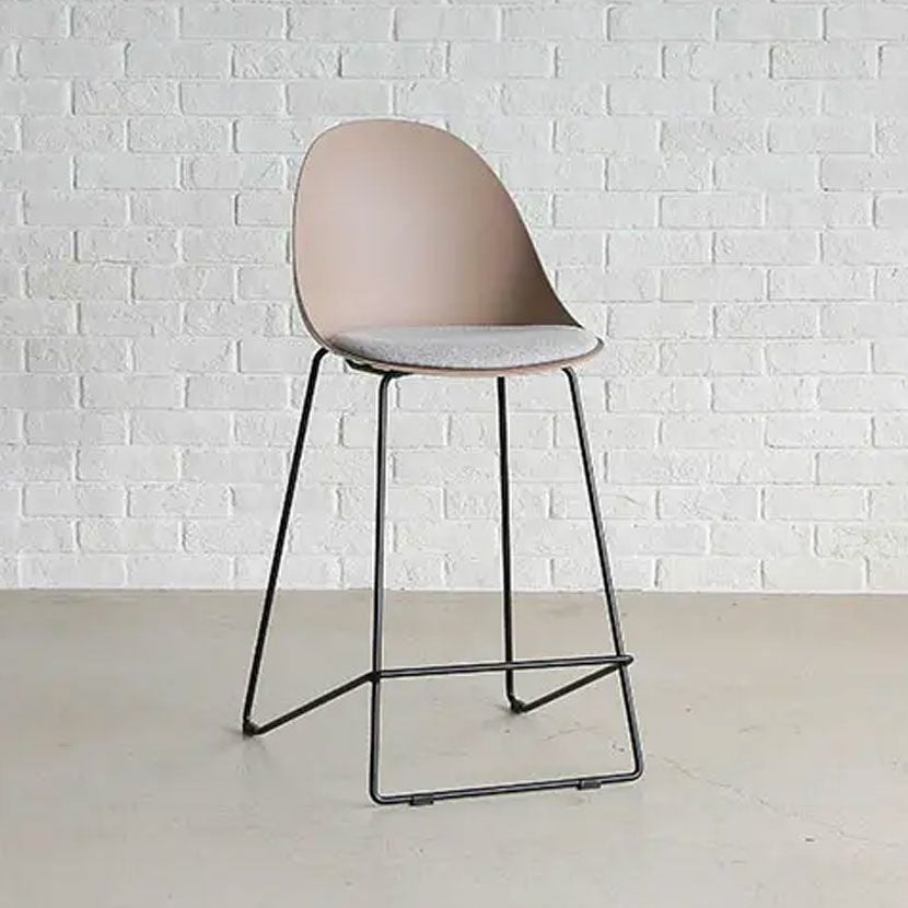 バースツール 背もたれ付 足置き付 昇降式 360度回転 カウンターチェア