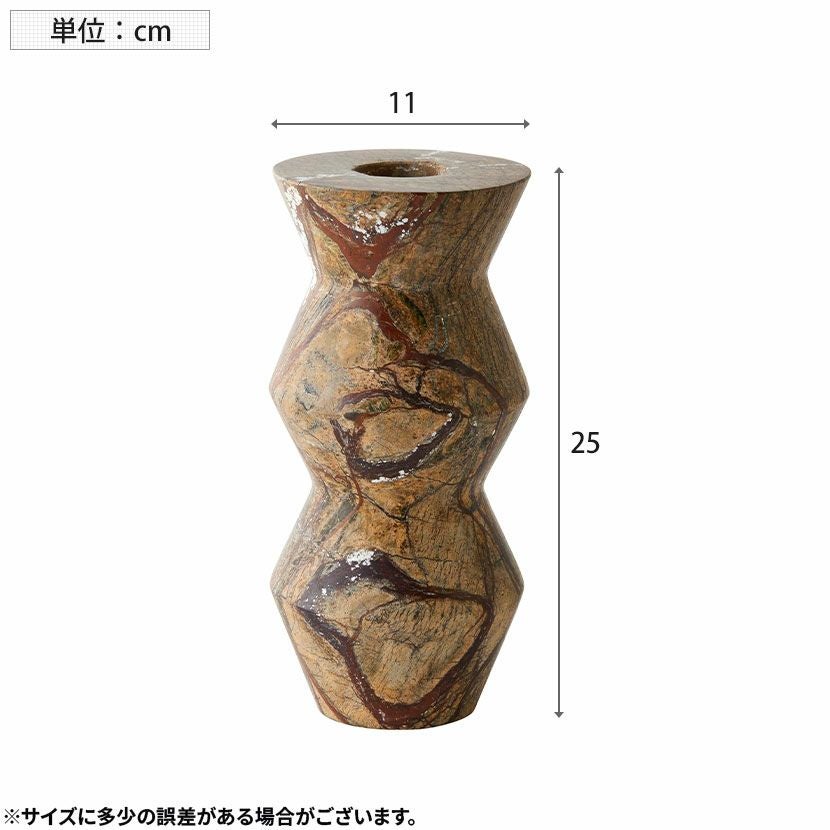 幅11cm フラワーベース マーブルデコレーションベース 大理石 花瓶