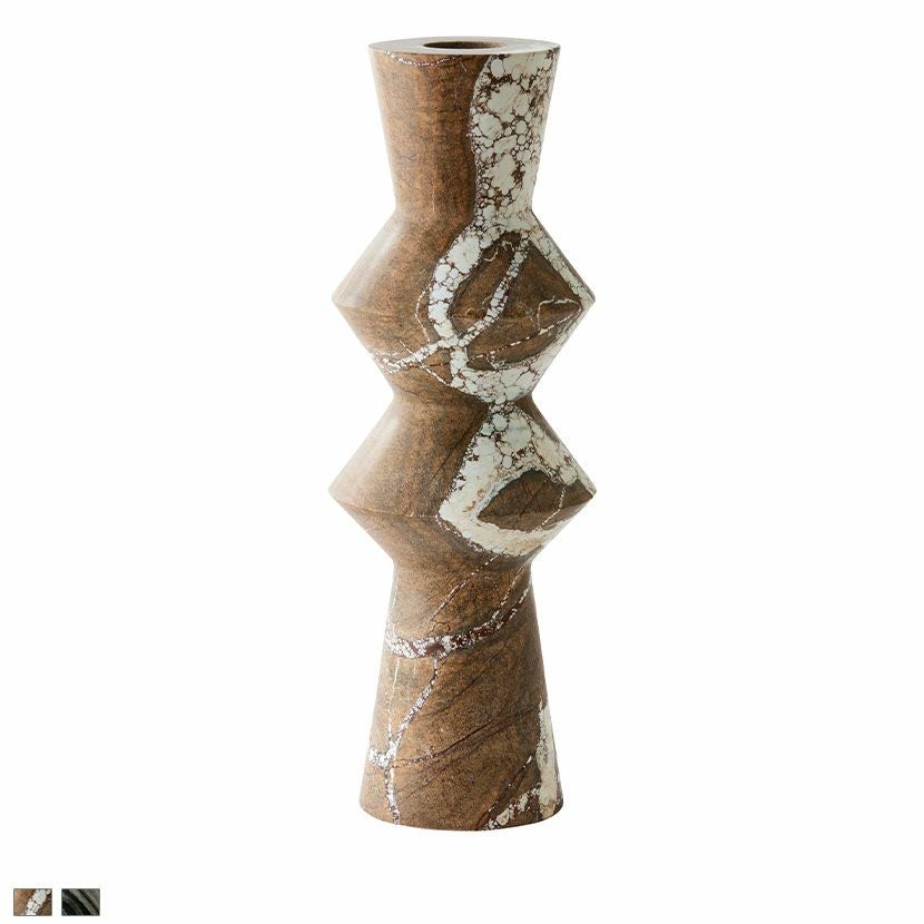 幅14cm フラワーベース 大理石 花瓶 マーブルデコレーションベース