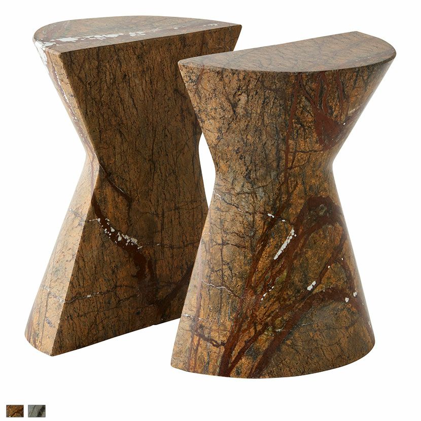 2個セット】幅12cm ブックエンドマーブル Bookends 大理石 ブック