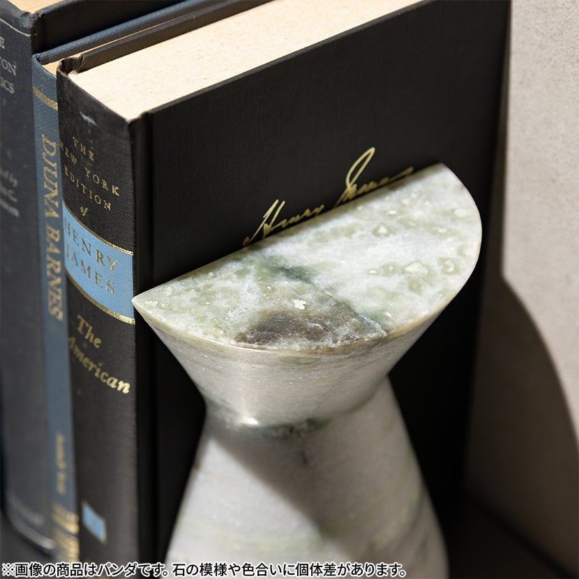 2個セット】幅12cm ブックエンドマーブル Bookends 大理石 ブック