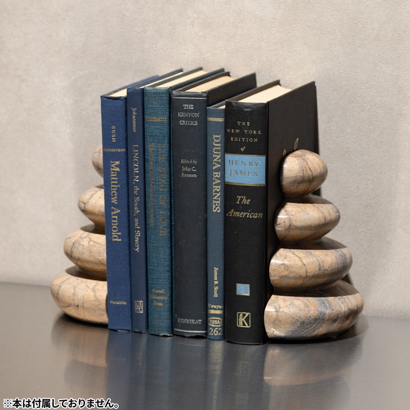 2個セット】幅15cm ブックエンドマーブル Bookends 大理石 ブック