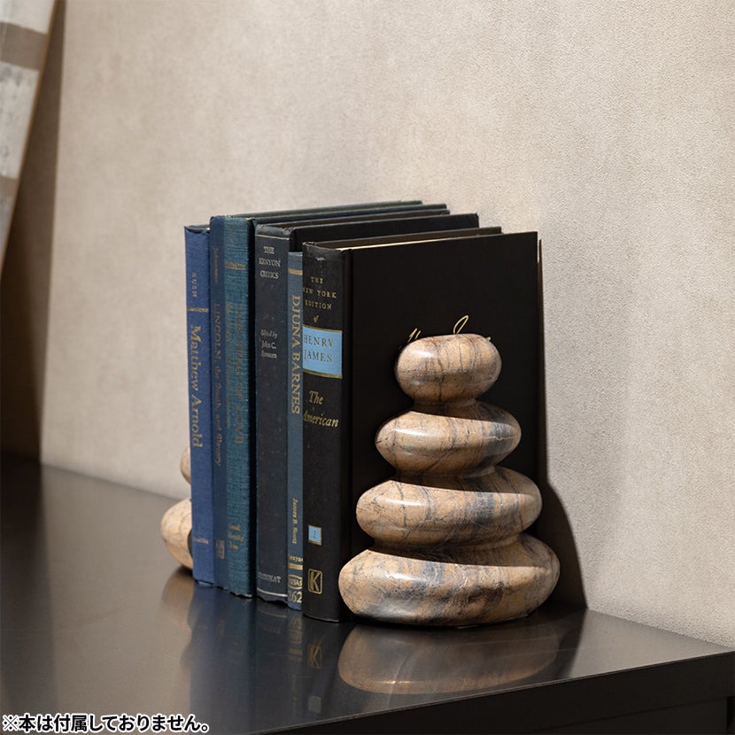 2個セット】幅15cm ブックエンドマーブル Bookends 大理石 ブック
