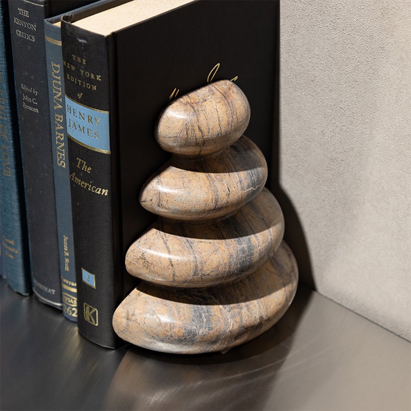 2個セット】幅15cm ブックエンドマーブル Bookends 大理石 ブック