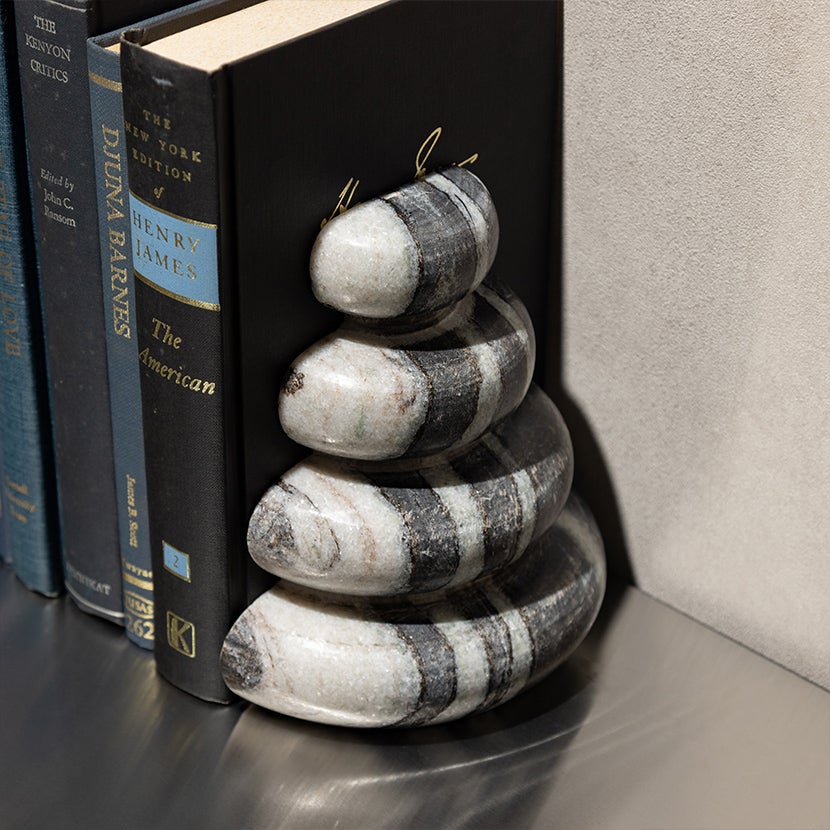 2個セット】幅15cm ブックエンドマーブル Bookends 大理石 ブック