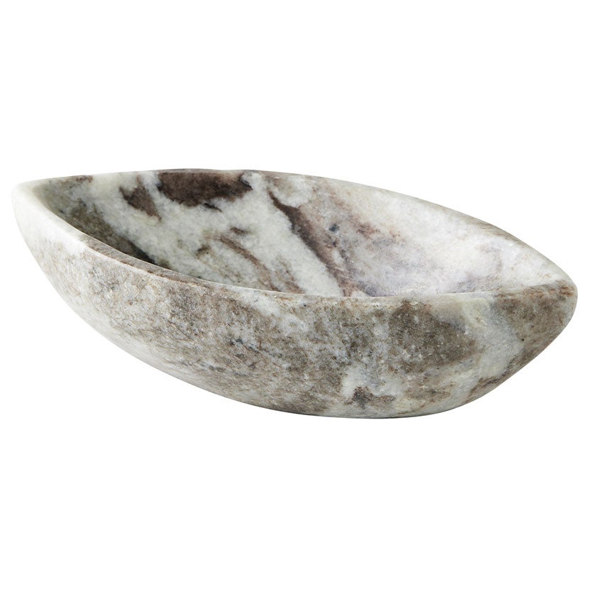 幅20cm ボウル Almond Bowl 大理石 マーブル柄 マルチボウル 天然石