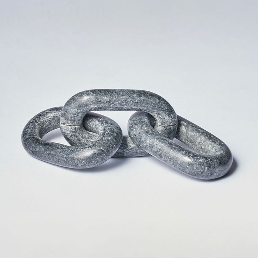 幅24cm チェーン Marble Chain 大理石 チェーンオブジェ マーブル柄 鎖