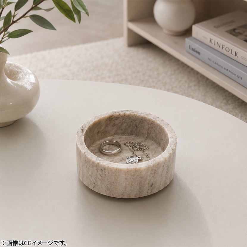 幅12cm ボウル Marble Bowl 大理石 マルチボウル 天然石 マーブル柄