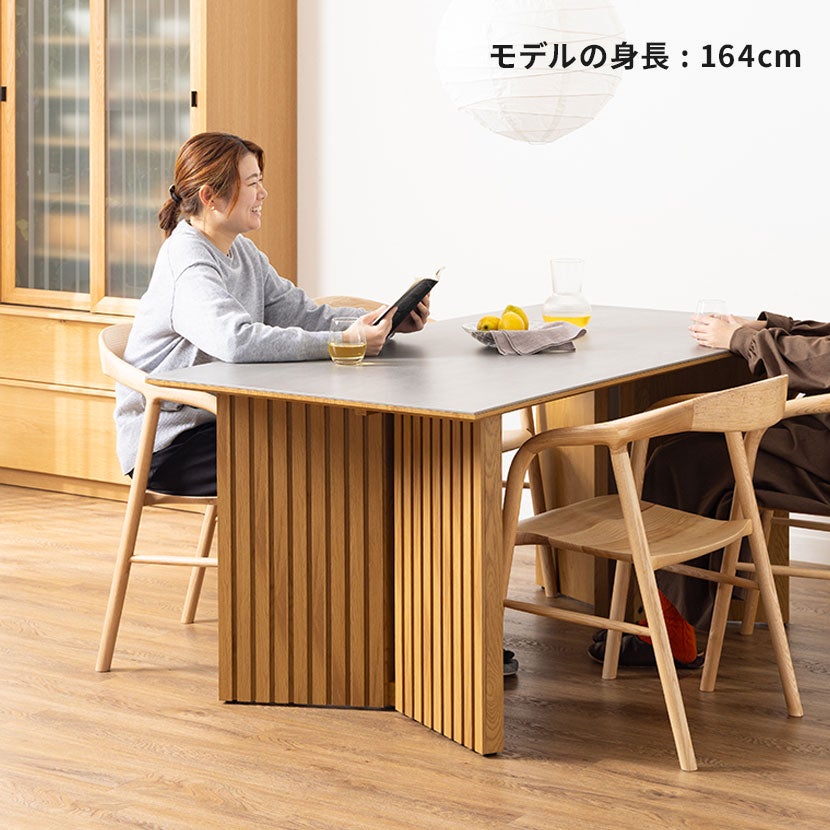 設置無料】4人用 ダイニングテーブルセット 5点 LUGA 長方形