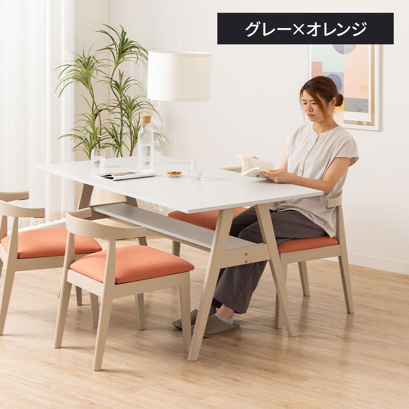 4人用 ダイニングテーブルセット 5点 Vais メラミン テーブル 北欧