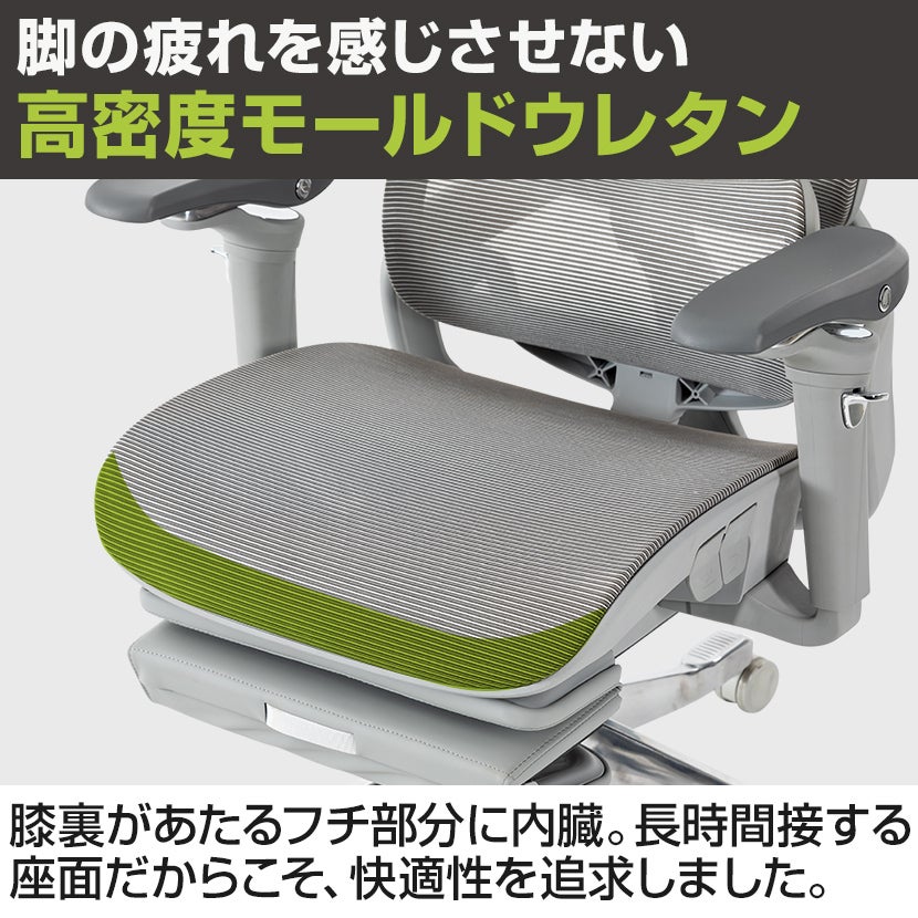 オフィスチェア REVOLIA レヴォリア メッシュチェア フットレスト付き
