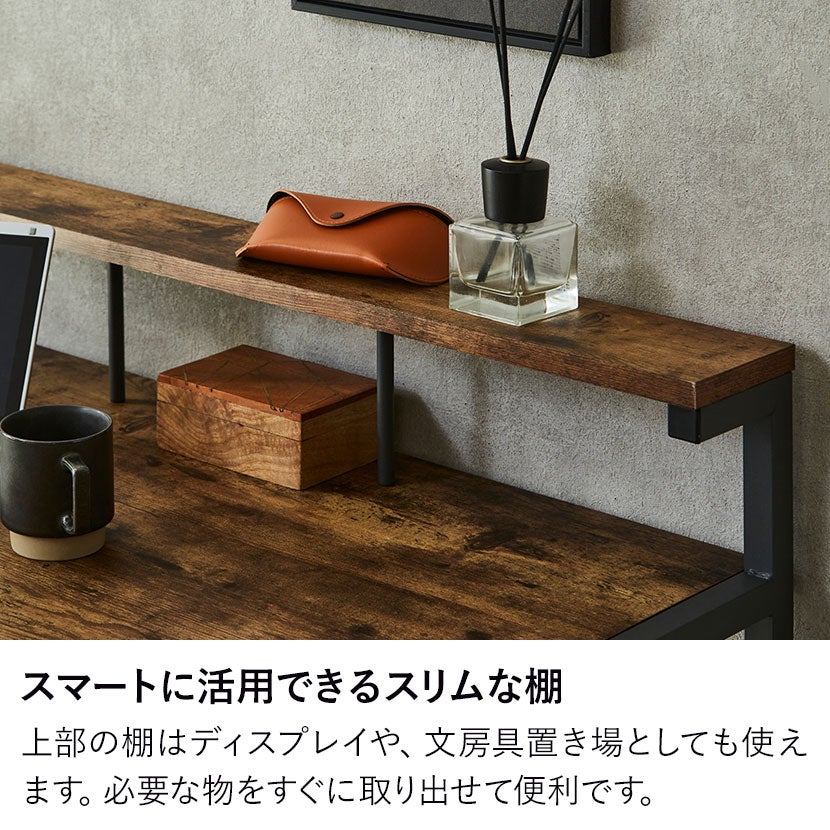 幅95cm デスク コンパクト 引き出し付き パソコンデスク 収納 オフィス
