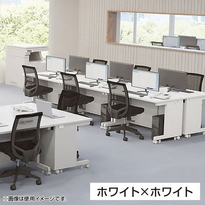幅115cm オフィスデスク 日本製 eデスク 奥行65cm メラミン化粧板 PC