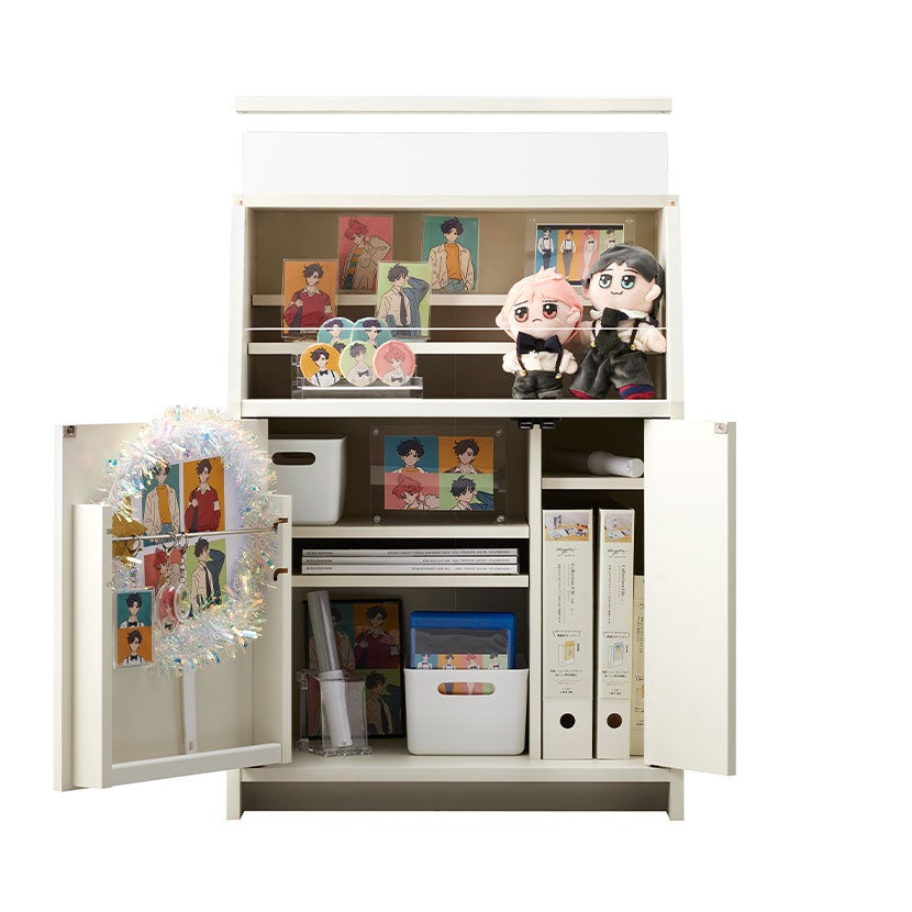 幅60cm コレクションケース 推し活ラック オシピタ アクリル窓付き