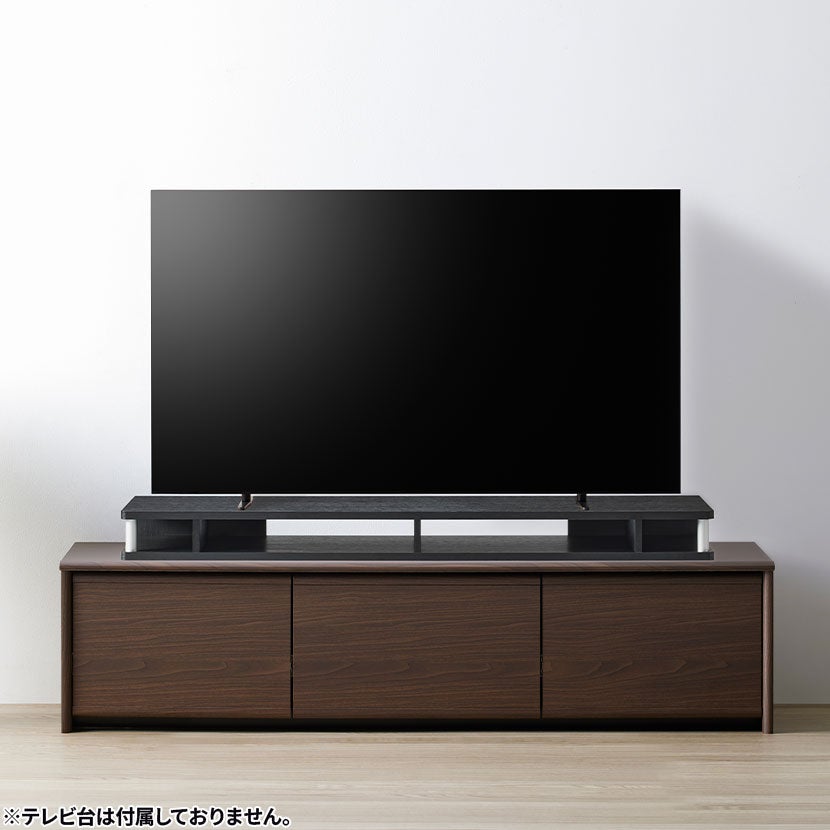 あべしV12T-R68C(ブラック) TVK-74おまけ付き 幅125cm テレビ台 ちょい足しラック シングル 125CT 木目調 モニター台