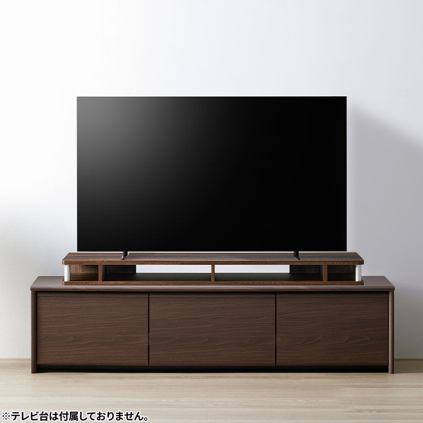 幅125cm テレビ台 ちょい足しラック シングル 125CT 木目調 モニター台