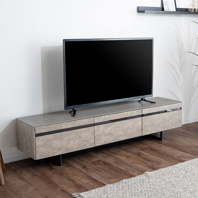 設置無料】幅180cm テレビボード セラミック天板 引き出し付き 収納